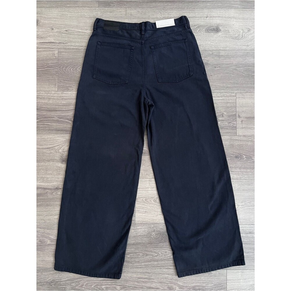 EVERLANE The OG Baggy Jeans Size 31 Ink Navy Relaxed Wide Leg Tencel Denim Retro - Picture 4 of 7